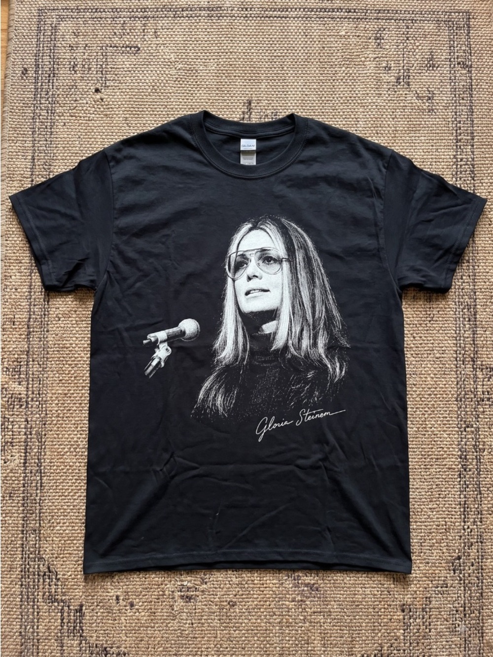 Gloria Steinem Feminist Activist Graphic T-Shirt Womens Rights Tee